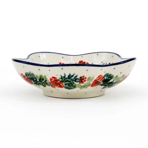 Miska kwiatek H33, 11,5 cm <br> 1535X Czerwony wianuszek